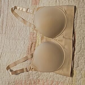 42 D (E) SHAPEXXL CoreSculpt full coverage nude push-up bra. HIDES BACK FAT. New